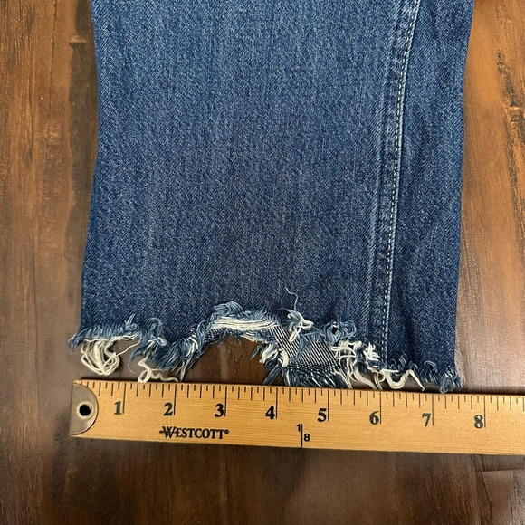 FREE PEOPLE WE THE FREE Maggie Mid-Rise Straight Leg Jeans Sequoia Blue - Picture 13 of 13